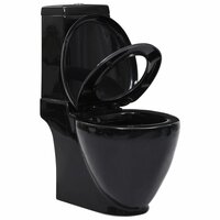 Toilet met afvoer achter keramiek zwart 3