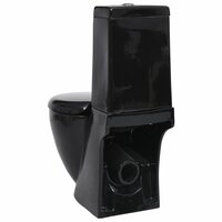 Toilet met afvoer achter keramiek zwart 5