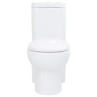 Toilet hoekmodel keramisch wit 2