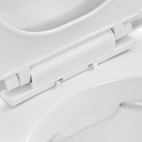 Hangend toilet randloos keramiek wit 8