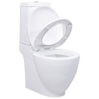 Toilet met afvoer achter keramiek wit 2