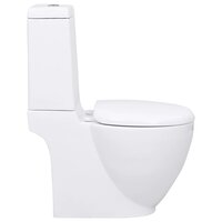 Toilet met afvoer achter keramiek wit 4