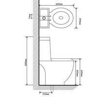 Toilet rond afvoer onder keramiek zwart 9
