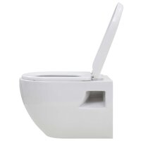 Hangend toilet met hoge verbogen stortbak keramiek 7