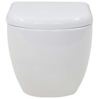 Hangend toilet met hoge verbogen stortbak keramiek 9