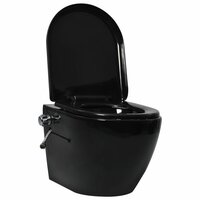 Hangend toilet randloos met verborgen stortbak keramiek wit  2