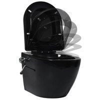 Hangend toilet randloos met verborgen stortbak keramiek wit  4