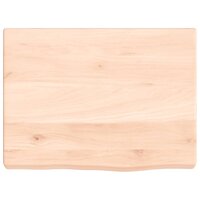 Wastafelblad 40x30x(2-4) cm onbehandeld massief hout 3