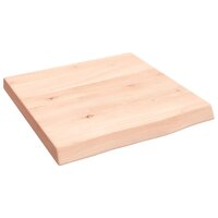 Wastafelblad 40x40x(2-4) cm onbehandeld massief hout 2