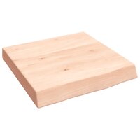 Wastafelblad 40x40x(2-6) cm onbehandeld massief hout 2