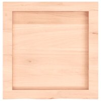 Wastafelblad 40x40x(2-6) cm onbehandeld massief hout 4