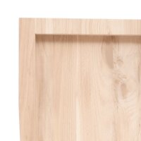 Wastafelblad 40x50x(2-6) cm onbehandeld massief hout 6