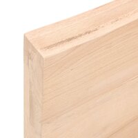 Wastafelblad 40x50x(2-6) cm onbehandeld massief hout 7