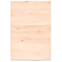 Wastafelblad 40x60x(2-4) cm onbehandeld massief hout 3