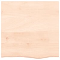 Wastafelblad 60x60x(2-4) cm onbehandeld massief hout 3