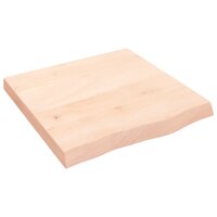 Wastafelblad 60x60x(2-6) cm onbehandeld massief hout 2