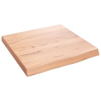 Wastafelblad 40x40x(2-4) cm behandeld massief hout lichtbruin 2