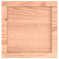 Wastafelblad 40x40x(2-4) cm behandeld massief hout lichtbruin 4