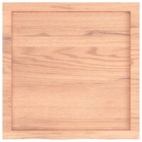 Wastafelblad 60x60x(2-4) cm behandeld massief hout lichtbruin 4