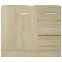 Wastafelkast 63x30x54 cm bewerkt hout sonoma eikenkleurig 5