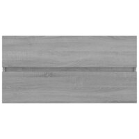 Wastafelkast 90x38,5x45 cm bewerkt hout grijs sonoma eikenkleur 7