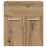 Wastafelkast 41x38,5x46 cm bewerkt hout artisanaal eikenkleur 4