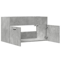 Wastafelkast 90x38,5x46 cm bewerkt hout betongrijs 7