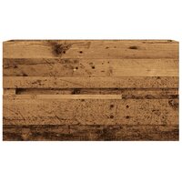 Wastafelkast 90x38,5x45 cm bewerkt hout oud houtkleurig 4