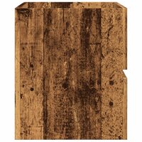 Wastafelkast 90x38,5x45 cm bewerkt hout oud houtkleurig 5