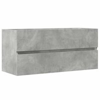 Wastafelkast 100x38,5x45 cm spaanplaat betongrijs 2