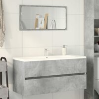 Wastafelkast 100x38,5x45 cm spaanplaat betongrijs 3
