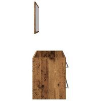 2-delige Badkamermeubelset bewerkt hout oud houtkleurig 6