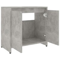 Badkamerkast 60x33x61 cm bewerkt hout betongrijs 5