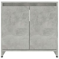 Badkamerkast 60x33x61 cm bewerkt hout betongrijs 6