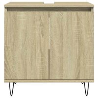 Badkamerkast 58x33x60 cm bewerkt hout sonoma eikenkleurig 3