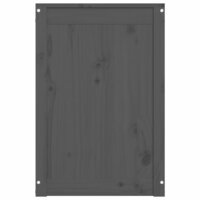 Wasmand 44x44x66 cm massief grenenhout grijs 7
