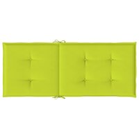 Tuinstoelkussens 6 st hoge rug 120x50x3 cm stof heldergroen 7