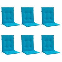 Tuinstoelkussens 6 st 100x50x3 cm oxford stof blauw 3