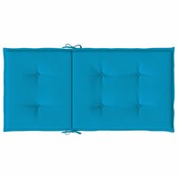 Tuinstoelkussens 6 st 100x50x3 cm oxford stof blauw 7