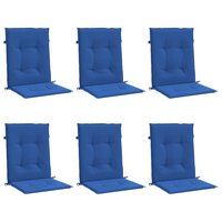 Tuinstoelkussens 6 st 100x50x3 cm oxford stof koningsblauw 3