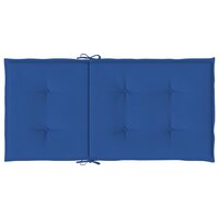 Tuinstoelkussens 6 st 100x50x3 cm oxford stof koningsblauw 7