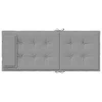 Stoelkussens 2 st hoge rug oxford stof grijs 7