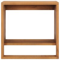 Handdoekenrek wandmontage 35x20x35 cm massief teakhout 2