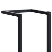 Handdoekenrek 25x20x95 cm ijzer zwart 6
