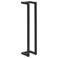 Handdoekenrek 12,5x12,5x60 cm ijzer zwart 2