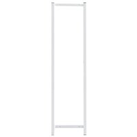 Handdoekenrek 25x20x95 cm staal wit 3