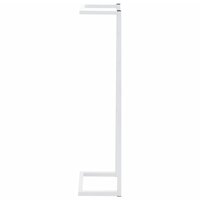 Handdoekenrek 25x20x95 cm staal wit 4
