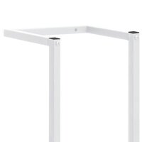 Handdoekenrek 25x20x95 cm staal wit 6