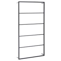 Handdoekenrek 60x10x116 cm staal zwart 2