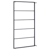Handdoekenrek 60x10x116 cm staal zwart 4